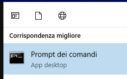 windows prompt comandi