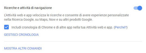 Vedi tue attività con Google History e scaricale con Takeout 22