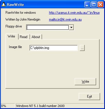 software rawwrite