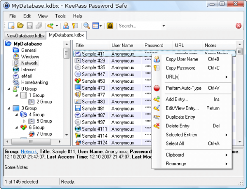 sw screenshot keepass