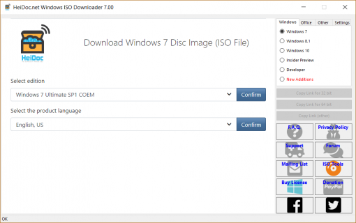 Tool per scaricare ISO ufficiali Windows e Office 22