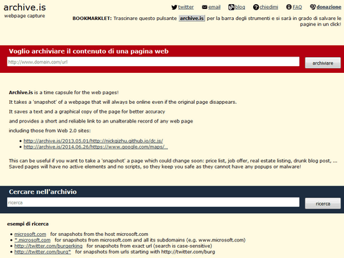 web archive.is