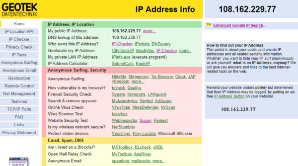 Individuare proprietario e geolocalizzare indirizzo IP 44