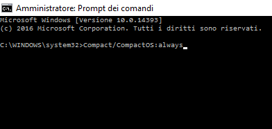 prompt dei comandi
