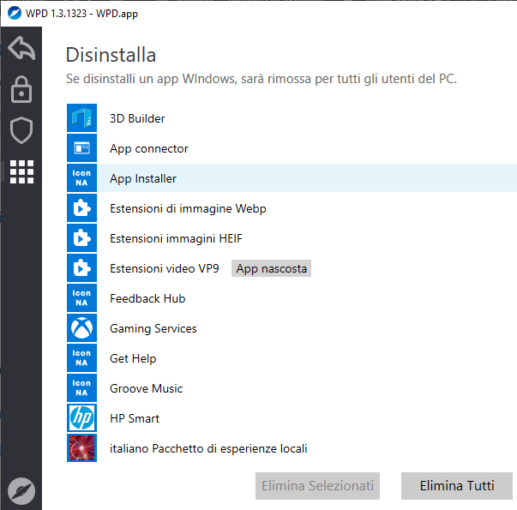 Personalizzare la privacy di Windows con WPD 62