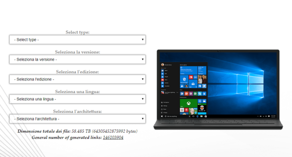 Scaricare tutte le release di Windows 10 e Virtual Machines 14