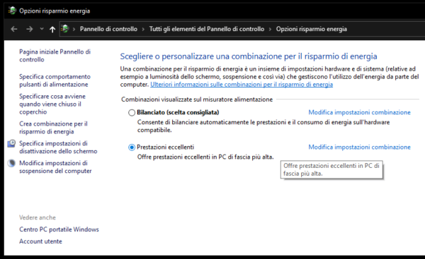 Windows 10 prestazioni eccellenti