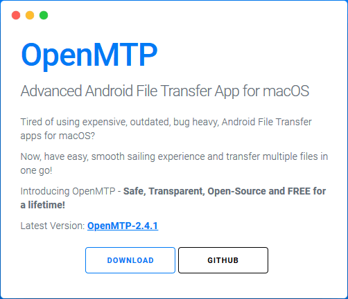 OpenMtp Apple
