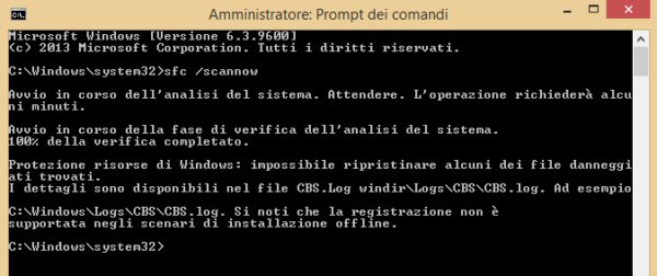 Usare comandi SFC e DISM per riparare Windows 10 66
