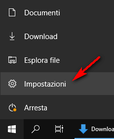 windows 10 impostazioni