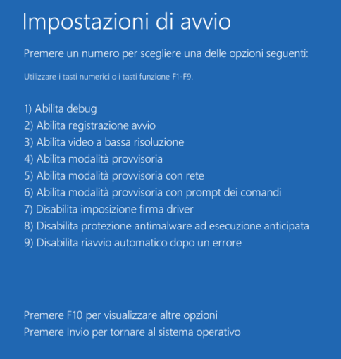 Avviare Windows 10 in modalità provvisoria 24