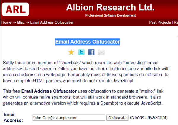 Come offuscare una mail in una pagina web 28