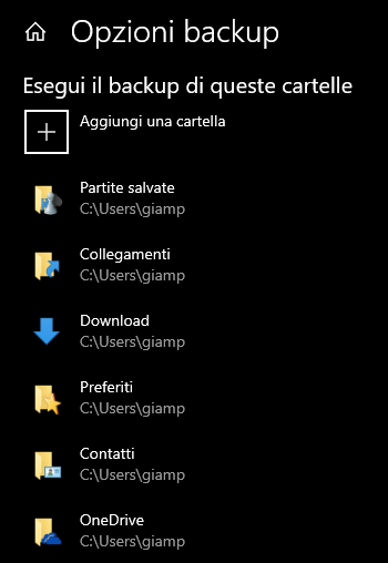 Utilizzare la cronologia file di Windows 10/11 110