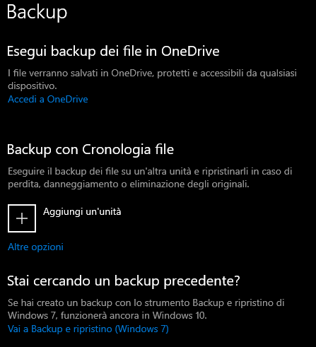 Utilizzare la cronologia file di Windows 10/11 102