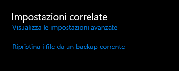 Utilizzare la cronologia file di Windows 10/11 116