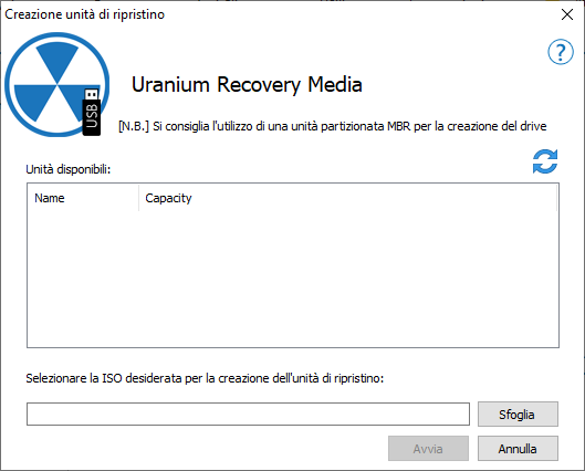 Backup dei dati con Uranium Backup 48