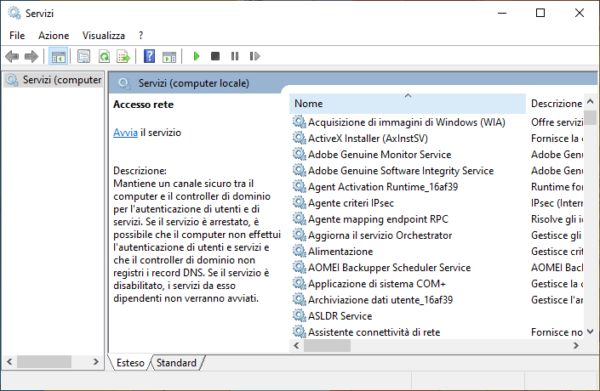 Ottimizzare i servizi di Windows 10 50