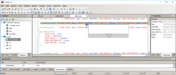 CodeLobster un editor per Javascript, PHP, CSS e HTML 22