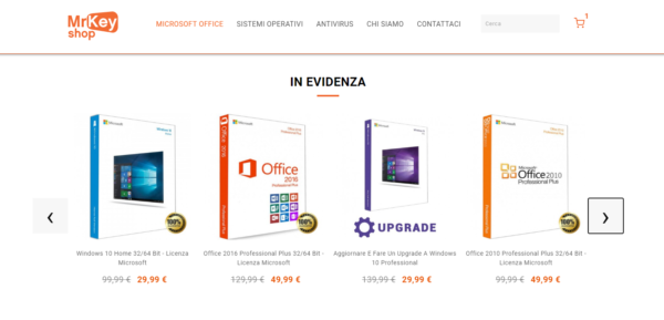 mr key shop rivenditore di software