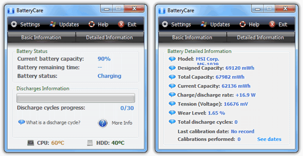 Comandi e strumenti per monitorare salute batteria di un portatile 34