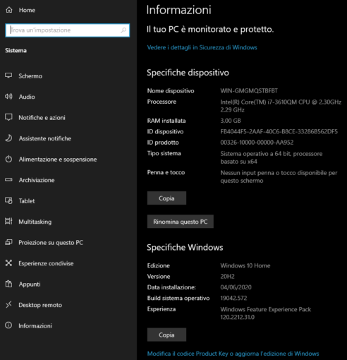 Creare scorciatoie desktop per la finestra System di Windows 10 42
