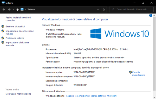 Creare scorciatoie desktop per la finestra System di Windows 10 82