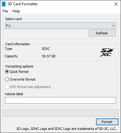 Verificare l'integrità di una scheda SD Secure Digital 96