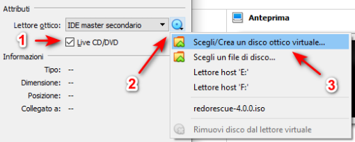 Avviare ISO LiveCD LiveUSB con VirtualBox 112
